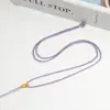 Cordón para Collar de Flor de Lirio Pequeña, Colgante de Joyería Hecho a Mano DIY, Cordón de Cristal para Colgante, Cordón para Cuello de Accesorio de Joyería