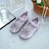 Zapatos de Princesa para Niñas 2026 Nuevo Estilo Lolita Dulce Zapatos Mary Jane con Lazo Perla Zapatos Pequeños de Cuero con Lentejuelas
