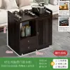 Mesa de té móvil, mesa de té pequeña, gabinete de té para el hogar con ruedas, carrito de té, mesa de té Kung Fu, tetera, juego de bandeja para juego de té integrado
