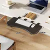 Tablero de Extensión para Hueco de Escritorio de Dormitorio, Escritorio Plegable para Computadora, Soporte para Teclado y Ratón, Estante de Almacenamiento Multifuncional sin Perforaciones