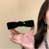 Grampo Banana de Camurça Multicamadas Estilo Coreano Outono Inverno de Alta Qualidade para Cabelo Feminino Clip para Parte Traseira do Cabelo Clip para Rabo de Cavalo Acessórios de Cabelo