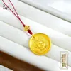 Colgante de Calabaza de Pez Grande del Dios de la Riqueza Amarillo, Estructura de Cuerda Colgante Tradicional de Oro Arenoso, Chapado en Cobre con Oro, Múltiples Estilos Disponibles, Nuevo Estilo Chino, Diseño Personalizado
