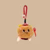 Llavero de Muñeco de Comida Divertido Colgante de Peluche Muñeco de Planta Hamburguesa Papas Fritas Muñeco de Queso Colgante Galleta