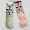 Calcetines de expresión emoji cara sonriente comercio exterior gato solo estampado animal calcetines de impresión digital 3D de doble cara calcetines de tubo AliExpress