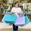 Bolsa para pet bolsa de compras bolsa de praia eva bolsa de armazenamento de praia bolsa de mão bolsa com furos europeia e americana transfronteiriça cesta de EVA