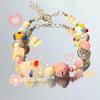[Sabor crema día soleado] pulsera nicho linda estudiante caricatura novias pareja collar de cuentas regalo mayoreo