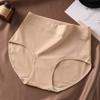 Roupa íntima feminina algodão virilha de algodão antibacteriano cintura alta abdômen respirável 2024 novo shorts triângulo para meninas Maillard