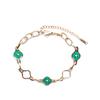 Comercio Exterior Transfronterizo Popular Pulsera de Acero Inoxidable Incrustada con Diamantes Árbol de la Vida Femenina Acero de Titanio Incrustado con Diamantes Joyería de Mano Original Incrustada con Diamantes Transfronteriza