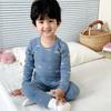 Conjunto de Ropa y Pantalones de Otoño sin Hueso para Niños Otoño e Invierno Cálido Ropa Interior para Bebé Lijado Grueso Estilo Coreano A Algodón Niños y Niñas