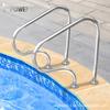 Fabricantes transfronteiriços fornecem corrimão para piscina aço inoxidável 304 corrimão comercial espessado curva de segurança corrimão antiderrapante