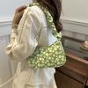 Bolsa Transversal de Ombro Único Casual e Moderna para Mulheres 2025 Outono Novo Estilo Simples e Fresca Bolsa Axilar de Grande Capacidade para Mulheres