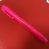 Plumas Fluorescentes de Seis Colores en Stock con Logo Impreso en un Solo Color, Adecuadas para Dibujar, Leer y Marcar, con Barriles de Color Transparente