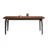 Juego de mesa cuadrada de madera maciza de nogal negro norteamericano para casas pequeñas, mesa y sillas de comedor estilo vintage