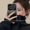 Adecuado para funda de teléfono móvil Vivox300S, Nuevo estilo coreano X300 Cobertura total de lente Silicona Anticaídas Simple Negro y Gris Degradado