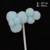 Nuevo Estilo Pom-Pom Nube Adorno para Pastel de Cumpleaños Lindo Arco Decoración de Estrella para Vacaciones Infantiles Hecho a Mano Coreano