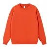 Sudadera de Felpa con Cuello Redondo, Color Sólido y Paneles, Marca de Moda 380g, Versión Holgada Personalizable, Tops Casuales para Hombre y Mujer, Listos para la Venta
