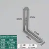 Suporte angular ajustável com furo longo conector móvel de cabeça dupla suporte de ângulo reto em L de 90 graus dispositivo anti-tombamento de armário cantoneira