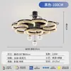 Luminária de teto com ventilador invisível, moderna e simples, nova luminária de teto de luxo de alta qualidade para sala de estar e sala de jantar, luminária de ventilador integrada para uso doméstico