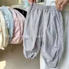Pantalones para Niñas 2026 Verano Nueva Moda Pantalones Cargo Infantiles para Niños Mayores, Largos Casuales Sueltos Versátiles de Moda
