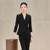 Traje de Negocios de Manga Larga para Mujer Otoño/Invierno 2026 Uniforme de Recepcionista de Hotel y Asistente de Ventas de Joyería de Moda