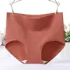 Ropa interior de algodón puro 7A antibacteriano de color liso transfronteriza, de cintura alta para mujer, para ocultar el abdomen, transpirable, talla grande, calzones de algodón para mujer