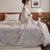 Colcha de Verano Estampada de Poliéster-Spandex de Marca Nueva, Tela Coolme, Suave como la Seda, Amigable con la Piel, Colcha de Aire Acondicionado, Colcha de Verano