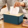 Caja de pañuelos de estilo nórdico simple, caja de papel con tapa de madera, caja de almacenamiento con control remoto para sala de estar, caja de papel creativa para restaurante, venta al por mayor