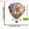 Varios sujetalibros Retro y Elegantes de Amazon, Globo de Flor 2D Plano de Acrílico, Colgantes de Decoración de Jardín