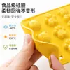 Bandeja de gelo de silicone de grau alimentício em estoque, ferramenta doméstica para fazer gelo em formato de animal, bandeja de cubos de gelo de silicone, fácil de soltar os cubos de gelo