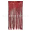 Cortina de Chuva de Seda Laser Colorida 3,3*6,6 pés Decoração de Cena de Teto para Festa de Aniversário Infantil Casamento Cortina de Porta com Franjas