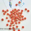Cuentas de cerámica de 12 mm cuentas sueltas pulsera collar pendientes colgante tejido a mano material diy accesorios de joyería estudiante