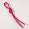 Llavero Colgante de Cordón de Cuero Peruano Hecho a Mano DIY Cadena Tejida para Teléfono Fabricación de Llaveros Accesorios para Bolsas