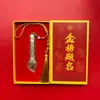 Se puede enviar en nombre de otros: Pluma inspiracional Wenchang de oro puro 999 y amuleto del Bodhisattva Manjushri para exámenes de ingreso a secundaria y universidad, para buena suerte y éxito