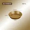 Suministro Directo de Fábrica Plato Pequeño Redondo de Acero Inoxidable 304 Estilo Retro Desgastado para Salsa Kétchup Mostaza Condimentos
