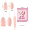Huevo Vibrador USB Jinle para Mujeres, Vibración Potente de Tres Cabezas, Silencioso, Juguete Sexual Compacto, Masajeador para Adultos