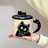Taza de Cerámica de Gato Lindo, Regalo Práctico para Mejor Amigo, Taza para Beber en Casa, Taza de Café para Oficina