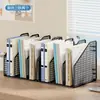 Porta-arquivos de Mesa de Escritório, Pasta de Arquivo Espessada, Caixa de Armazenamento de Livros, Estante de Ferro, Suporte Vertical Simples para Livros para Uso Doméstico