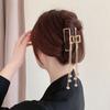 Venta caliente transfronteriza, horquilla con borla de mariposa para mujer, horquilla con forma de tiburón en la espalda para celebridades de Internet, horquilla para tocado, accesorios para el cabello de alta calidad