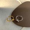 Anillo nudo enrollado de plata esterlina s925 femenino ins viento frío diseño nudo de cuerda minimalista nicho viajero anillo abierto