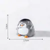 Miniaturas de pinguins para criar micro-paisagens encantadoras, decorações com tema de neve, enfeites DIY, pequenas figuras de mesa e animais em miniatura