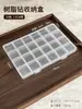 Nova Caixa de Armazenamento Transparente com Strass de Resina e Múltiplos Compartimentos Plástica à Prova de Poeira Anti-Oxidação com Tampa Flip Organizador de Acessórios para Nail Art Venda por Atacado