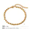 Pulsera de Acero de Titanio con Diseño de Diamante Retorcido Estilo Europeo y Americano Lele Jewelry para Hombres y Mujeres, Diseño de Nicho Hip-Hop de Moda con un Estilo Fresco y Minimalista