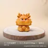 Versión Q Lindos Doce Animales del Zodiaco Pieza de Mano Madera Maciza Madera de Tuya Talla de Madera Animal Portátil Pequeño Adorno Wenwan de Mano