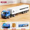 Brinquedo de Caminhão Grande para Crianças Brinquedo de Caminhão para Menino Carro de Caminhão Liga Metálica Transportador Semirreboque Container Modelo de Carro com Container