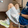 Pantalones Cortos de Seda de Hielo Frescos de Secado Rápido para Hombre, Nuevo Estilo de Verano, Pantalones Rectos Flojos de Cinco Puntos, Pantalones Cortos Casuales de Playa de Moda