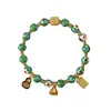 Pulsera de cloisonné gris fragante de Pekín, pulsera de esmalte cloisonné, pulsera bulliciosa de esmalte de color para pareja, novias, flores, regalo para hombres y mujeres