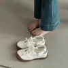 Sandálias de Tiara para Meninas com Senso de Design de Nicho Tênis Esportivos Casuais Modernos e Fofos para o Dia a Dia com Cadarço e Sola Grossa Versáteis
