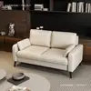 Sofá de luxo leve para apartamentos pequenos, sala de estar minimalista, assento duplo ou triplo, adequado para apartamentos, lojas de roupas, imóveis para aluguel e áreas de recepção