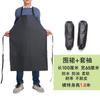 PU pescoço pendurado cozinha doméstica adulto churrasco à prova de óleo couro cintura masculino e feminino avental de couro impermeável espesso estendido atacado