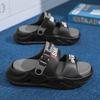 Pantuflas de Verano para Hombre, Antideslizantes, de Suela Gruesa, Sandalias Cómodas sin Cierre para Playa, Deportes y Conducir